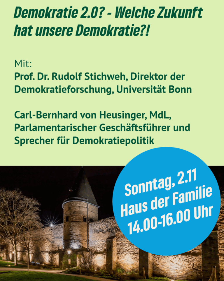 Demokratie 2.0? – Welche Zukunft hat unsere Demokratie?! – 02.11.25