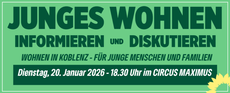 Informations- und Diskussionsabend “Junges Wohnen” am 20. Januar