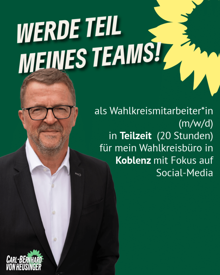 Stellenausschreibung Wahlkreismitarbeiter*in